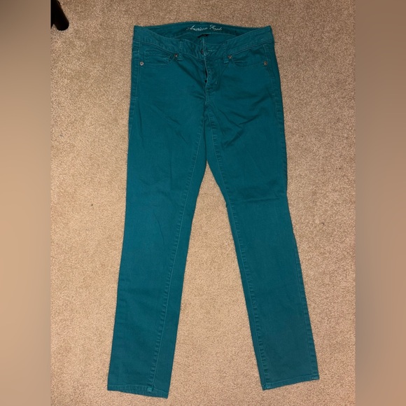 AE teal Skinny Jeans - Picture 1 of 2